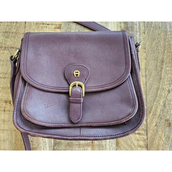 Etienne Aigner Handbags - Vintage Etienne Aigner Saddle Bag Purse Oxblood Crossbody